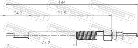 Febest 18642-001 - Glow Plug parts5.com