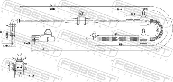 Febest 18606-001 - Sensor, wheel speed www.parts5.com