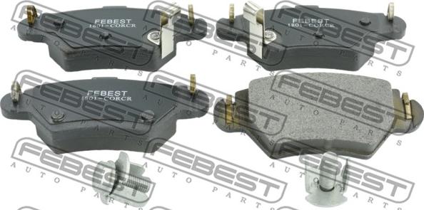 Febest 1801-CORCR - Brake Pad Set, disc brake www.parts5.com