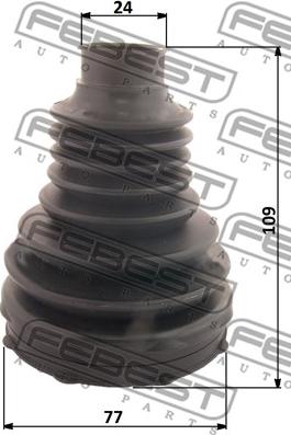 Febest 1815P-MOKT - Bellow, drive shaft www.parts5.com