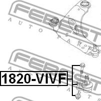 Febest 1820-VIVF - Rótula de suspensión / carga www.parts5.com