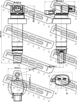 Febest 12640-001 - Ignition Coil www.parts5.com