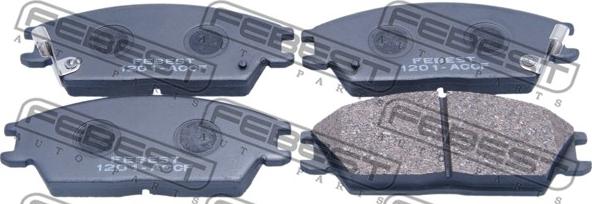 Febest 1201-ACCF - Brake Pad Set, disc brake www.parts5.com