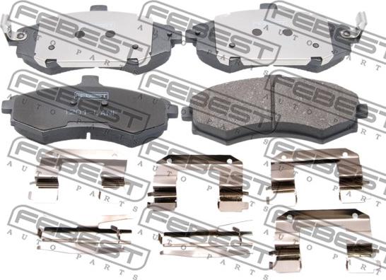 Febest 1201-LANF - Set placute frana,frana disc www.parts5.com