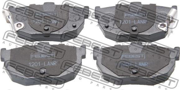 Febest 1201-LANR - Set placute frana,frana disc www.parts5.com