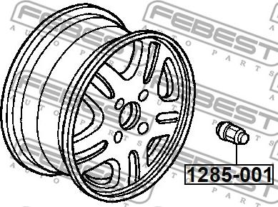 Febest 1285-001 - Wheel Nut www.parts5.com