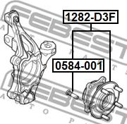 Febest 1282-D3F - Náboj kolesa www.parts5.com