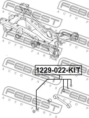 Febest 1229-022-KIT - Camber Correction Screw www.parts5.com