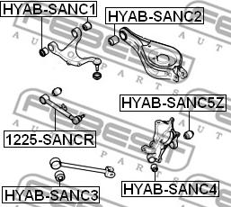 Febest 1225-SANCR - Track Control Arm www.parts5.com