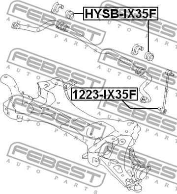 Febest 1223-IX35F - Rod / Strut, stabiliser www.parts5.com