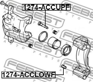 Febest 1274-ACCLOWF - Guide Bolt, brake caliper www.parts5.com