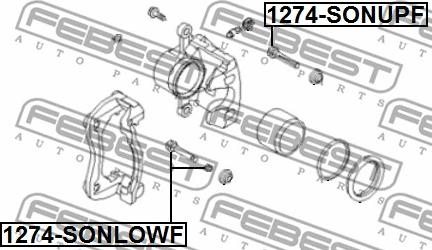 Febest 1274-SONLOWF - Guide Bolt, brake caliper www.parts5.com