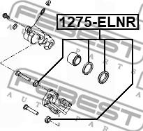 Febest 1275-ELNR - Zestaw naprawczy, zacisk hamulca parts5.com