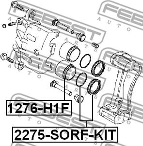 Febest 1276-H1F - Piston, etrier frana www.parts5.com