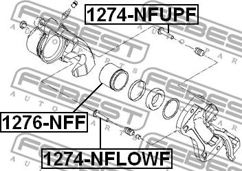 Febest 1276-NFF - Piston, etrier frana www.parts5.com