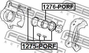 Febest 1276-PORF - Bat, sedlo kolutne zavore www.parts5.com