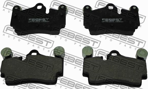 Febest 1701-Q7R - Brake Pad Set, disc brake www.parts5.com