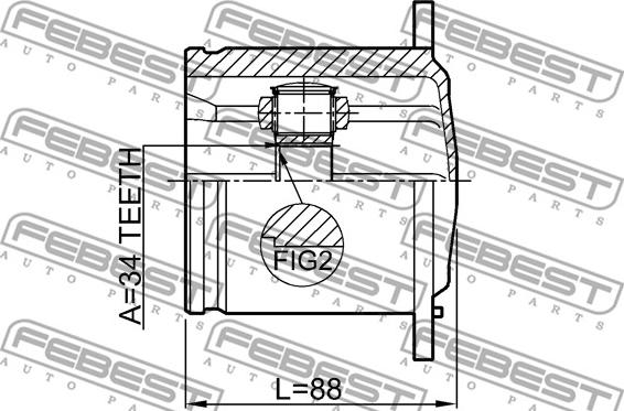 Febest 1711-Q5 - Joint Kit, drive shaft www.parts5.com