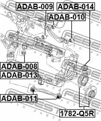 Febest ADAB-009 - Suport,trapez www.parts5.com