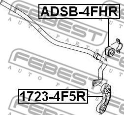 Febest 1723-4F5R - Brat / bieleta suspensie, stabilizator www.parts5.com