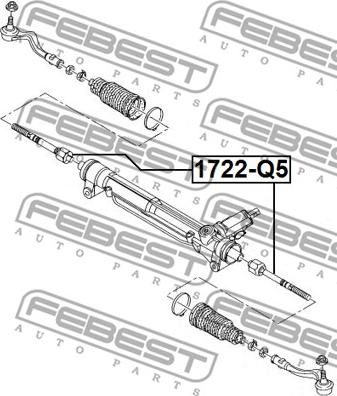 Febest 1722-Q5 - Articulatie axiala, cap de bara www.parts5.com