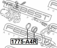 Febest 1775-A4R - Set reparatie, etrier www.parts5.com