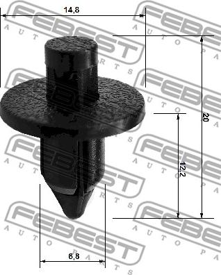 Febest 88570-039 - Suoja / koristelista www.parts5.com