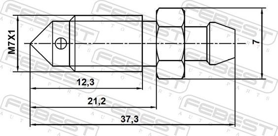 Febest 8870-009 - Breather Screw / Valve, brake caliper www.parts5.com