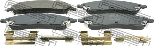 Febest 3201-SRXF - Brake Pad Set, disc brake www.parts5.com