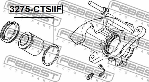 Febest 3275-CTSIIF - Repair Kit, brake caliper www.parts5.com