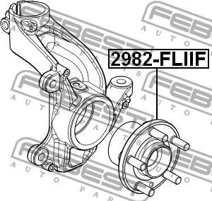 Febest 2982-FLIIF - Buje de rueda www.parts5.com