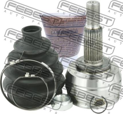 Febest 2410-FLUE - Csuklókészlet, hajtótengely www.parts5.com