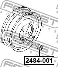 Febest 2485B-001 - Čap kolesa www.parts5.com