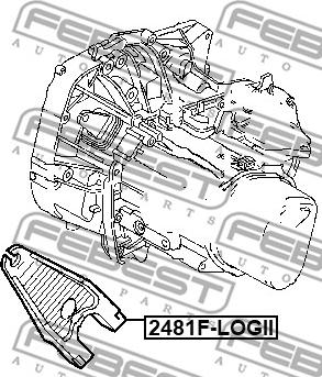 Febest 2481F-LOGII - Изключваща вилка, съединител www.parts5.com