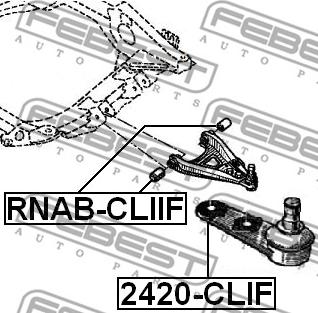 Febest 2420-CLIF - Rótula de suspensión / carga www.parts5.com