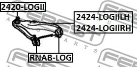 Febest 2424-LOGIIRH - Brat, suspensie roata www.parts5.com