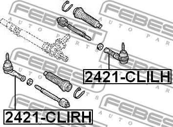 Febest 2421-CLILH - Uzun rot kafası www.parts5.com