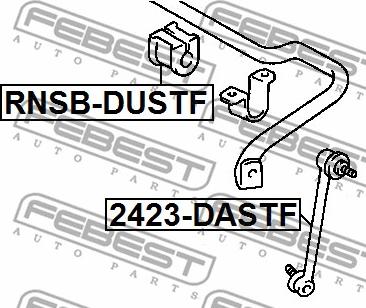 Febest 2423-DASTF - Тяга / стойка, стабилизатор www.parts5.com