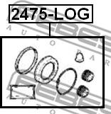 Febest 2475-LOG - Zestaw naprawczy, zacisk hamulca www.parts5.com