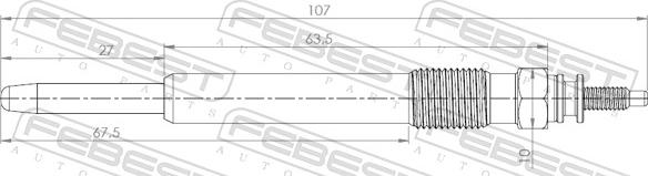 Febest 25642-007 - Bujie incandescenta www.parts5.com