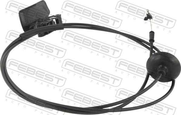 Febest 25101-X7 - Cablu, capota motor www.parts5.com