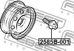 Febest 2585B-001 - Μπουλόνι τροχού www.parts5.com