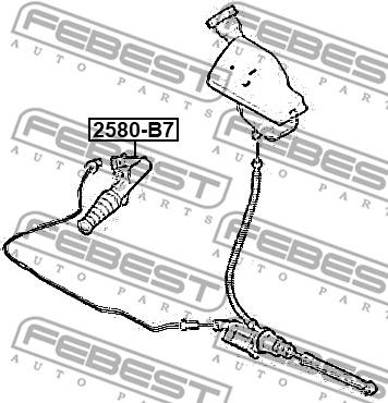 Febest 2580-B7 - Slave Cylinder, clutch www.parts5.com