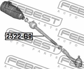 Febest 2522-B9 - Inner Tie Rod, Axle Joint www.parts5.com