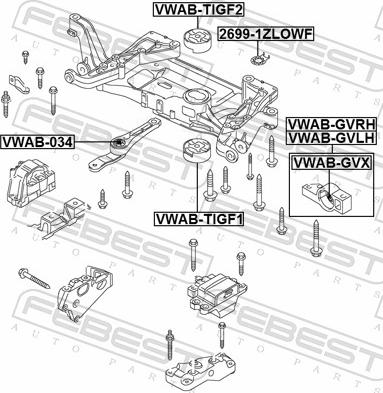 Febest 2699-1ZLOWF - Caster Shim, axle beam www.parts5.com