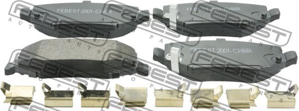 Febest 2001-CHIIIR - Brake Pad Set, disc brake www.parts5.com