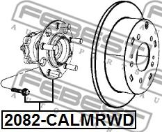 Febest 2082-CALMRWD - Ступица колеса, поворотный кулак www.parts5.com