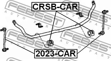 Febest 2023-CAR - Brat / bieleta suspensie, stabilizator www.parts5.com