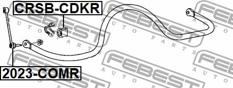 Febest CRSB-CDKR - Втулка, стабилизатор www.parts5.com