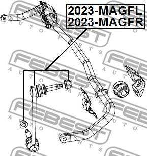 Febest 2023-MAGFL - Rod / Strut, stabiliser www.parts5.com